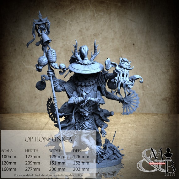 Great Yokai Chiharu, Zetsumei - Path of the Demon, by Archvillain Games, miniature to assemble and color, resin