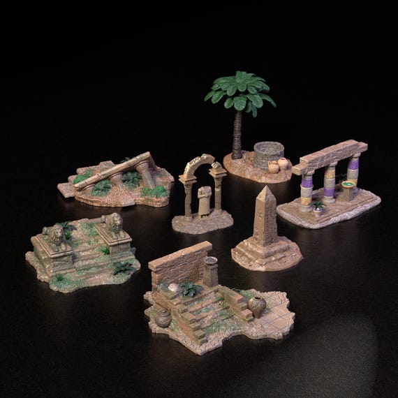 Terrains, Epic of Gilgamesh, by Clay Cyanide Miniatures, miniature to assemble and paint, resin
