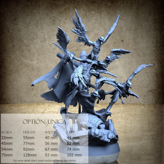 Necril Swarm - 3D-Printed Resin Miniature | Archvillain Bestiary VII Collection