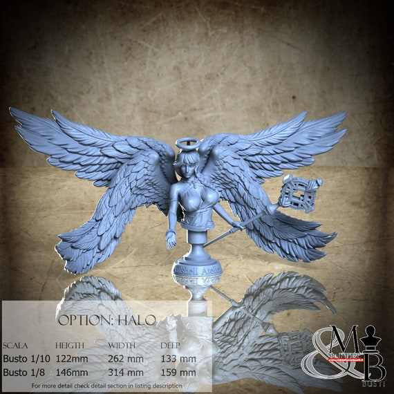 Angel Bust, July 2023 (2 Styles), by Nutshell Atelier, miniature to assemble and paint, resin