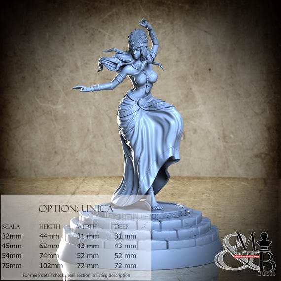 Shamhat, Epic of Gilgamesh, by Clay Cyanide Miniatures, miniature to assemble and paint, resin