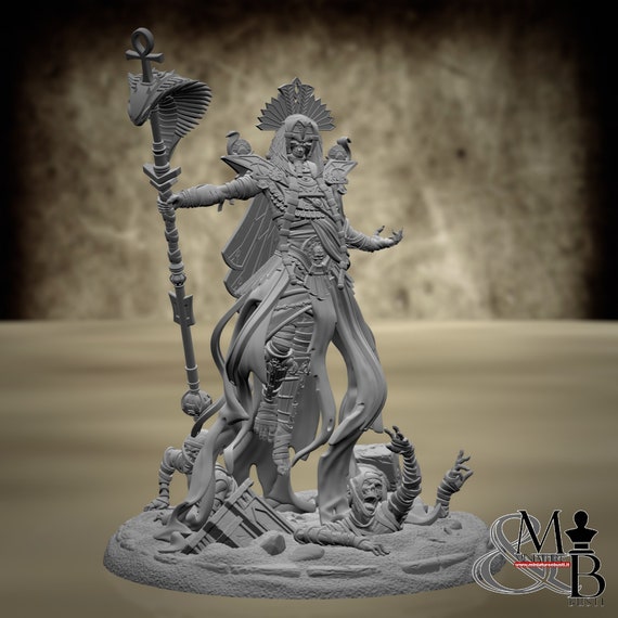 The God King (Leech), resin miniature to assemble and color, role playing games, DnD, RPG, GDR, Archvillain Games