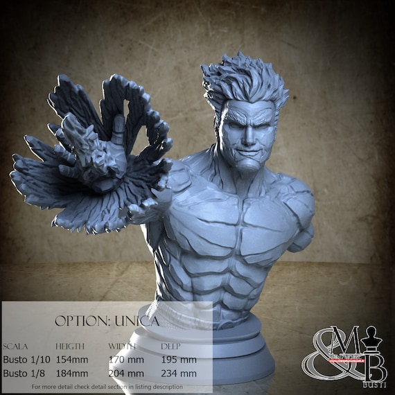 Man of Ice Bust, miniature to assemble and color, in resin