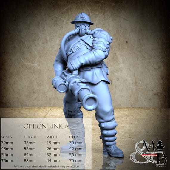 Harrison Pyresmith, City 451, by Great Grimoire, miniature to assemble and paint, resin