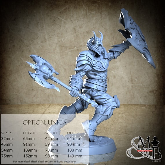Dahram - by Clay Cyanide Miniatures Resin Miniatures - DnD, RPG, Wargame, and Display to Color - Cult of Metatron