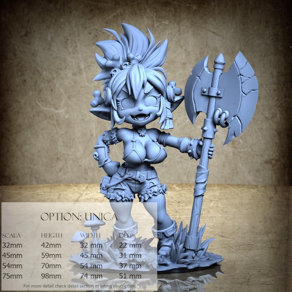Chibgoblin Koko, M40, by Ronin Art Workshop, miniature to assemble and paint, resin