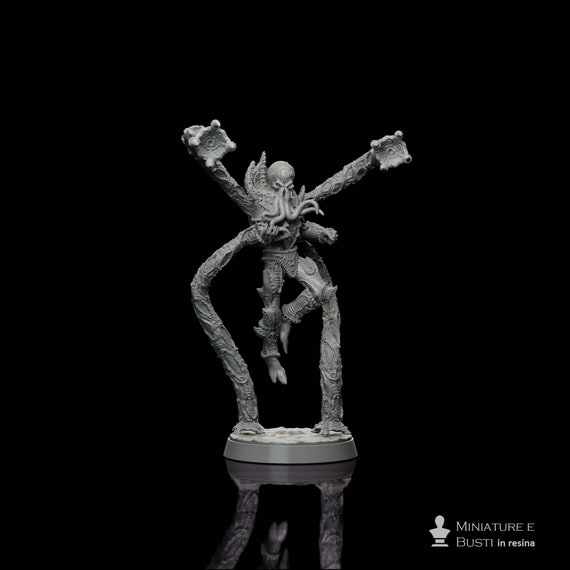Encephalid Shocktrooper miniature resin to mount and color, role-playing games, DnD, RPG, RPG, RPG, Archvillain Games
