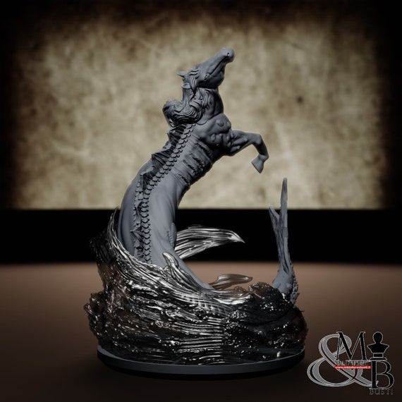 Farasi Bahari, resin miniature to assemble and color, role-playing games, DnD, RPG, GDR