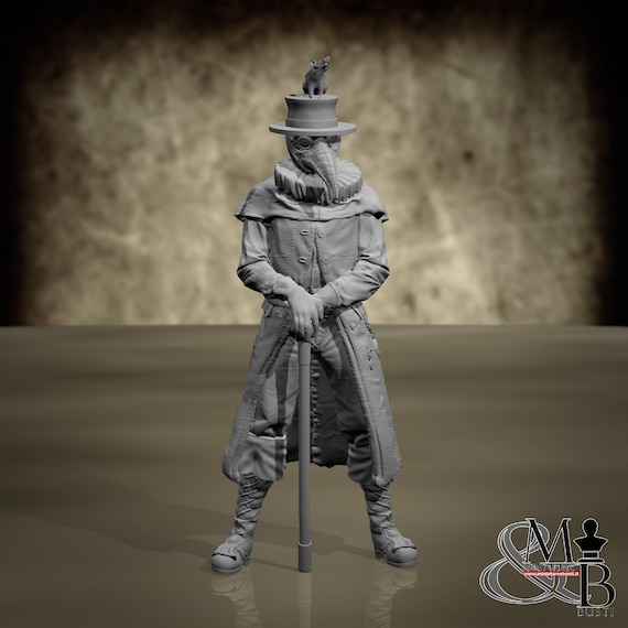 Doctor (Golden Hero), resin miniature to assemble and color, role-playing games, DnD, RPG, GDR, Anime