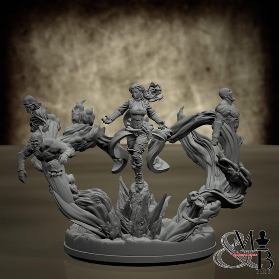 Jennifer, Slavic Mythology, by Clay Cyanide Miniatures, miniature to assemble and paint, resin