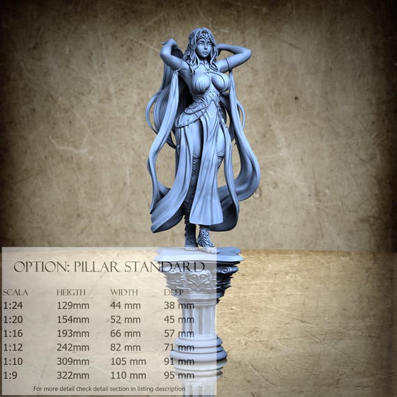 Caelesta, Pin-up (10 Stili), di Ronin Art Workshop, miniatura da assemblare e colorare, resina