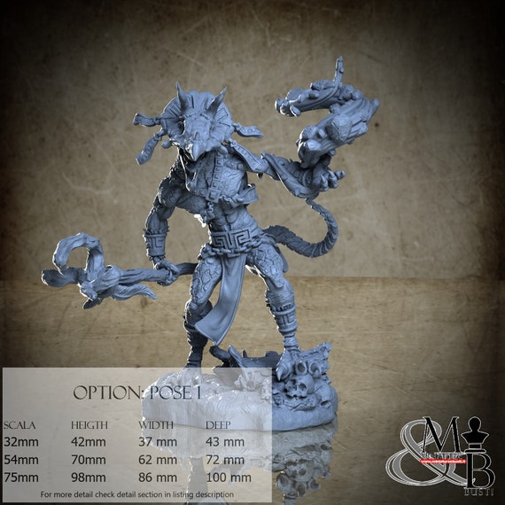 Agama Ajkin, Agama Shattered Valley (4 Stili), di Archvillain Games, miniatura da assemblare e colorare, resina