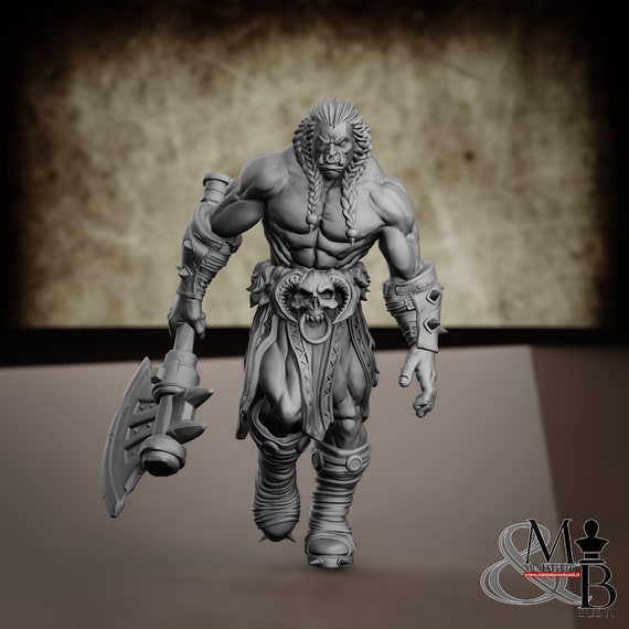 Razbok, resin miniature to assemble and color, role-playing games, DnD, RPG, GDR