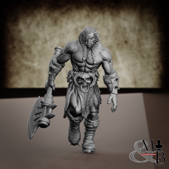 Razbok, resin miniature to mount and color, role-playing games, DnD, RPG, RPG, RPG