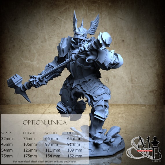 Demon Knight Horde of one, M29, by Ronin Art Workshop, miniature to assemble and paint, resin