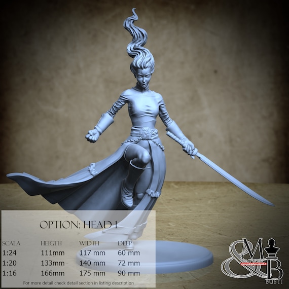 Nova the battlemage V4, miniatura da assemblare e colorare, in resina