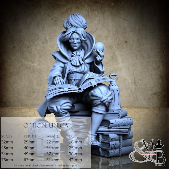 Professor, Wingforge, by Great Grimoire, miniature to assemble and paint, resin