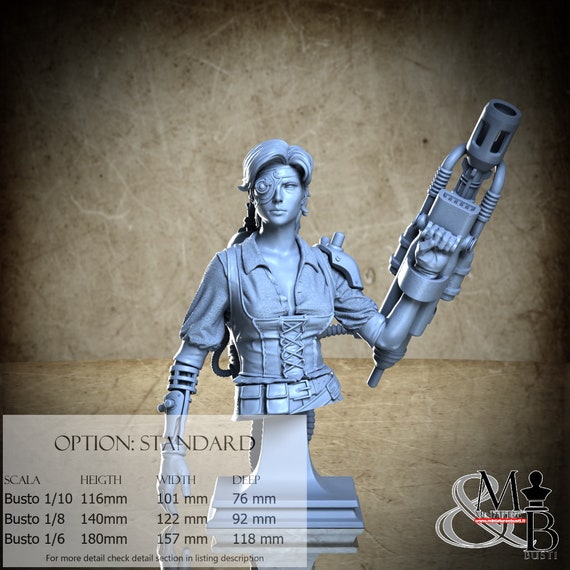 Viola Bust, September 2023, Kuton, resin miniature to assemble and paint