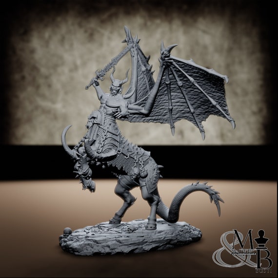 Decataurus (Pose 2), resin miniature to assemble and color, role-playing games, DnD, RPG, GDR, Archvillain Games