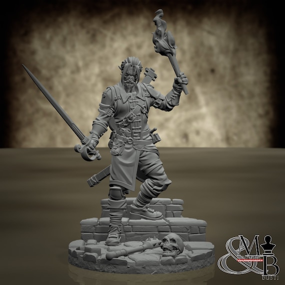 Eliott - Tomb Explorer, Archvillain Society, by Archvillain Games, miniature to assemble and paint, resin