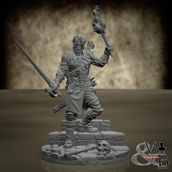 Eliott - Tomb Explorer, miniature to assemble and color, in resin