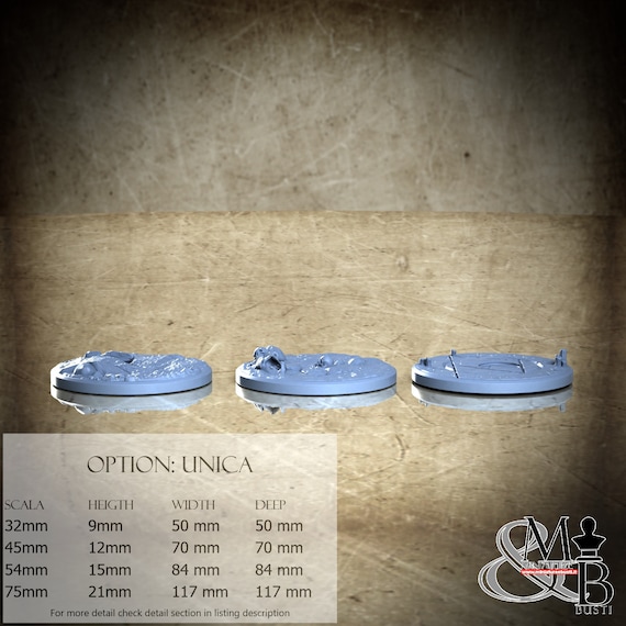 Bases June, Burning Chaos, Great Grimoire, resin miniature to assemble and paint