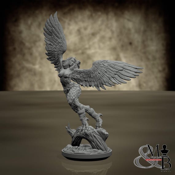 Alkonost, Slavic Mythology, by Clay Cyanide Miniatures, miniature to assemble and paint, resin