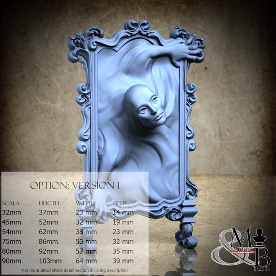 Enlivened Phantasms, Macabre Masquerade (3 Stili), di Great Grimoire, miniatura da assemblare e colorare, resina