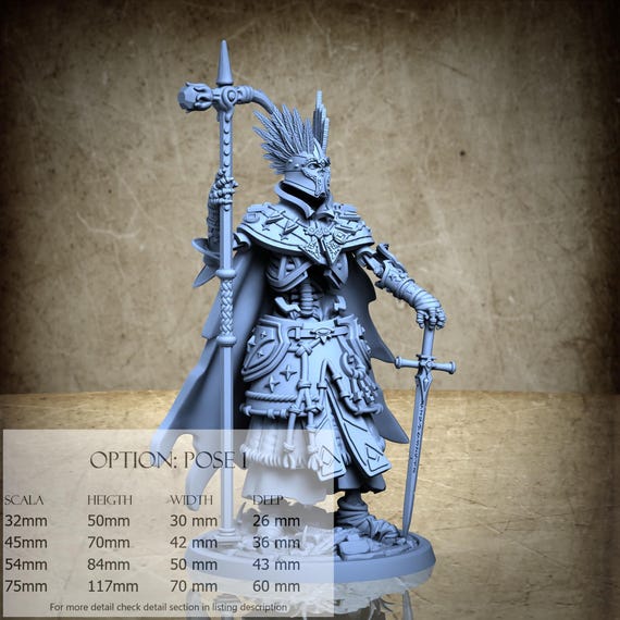 Darkspell Militia - 3D-Printed Resin Miniature | Stoa Mortis Collection - The Undying Academy
