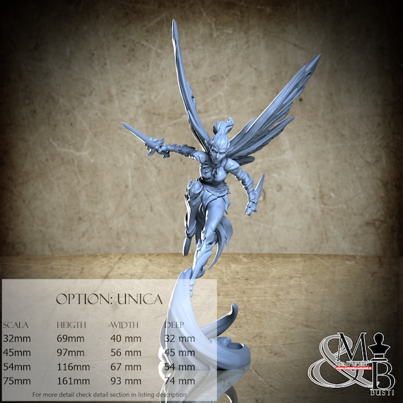 Fairy Assassin, Dark Metamorphosis, by Great Grimoire, miniature to assemble and color, resin