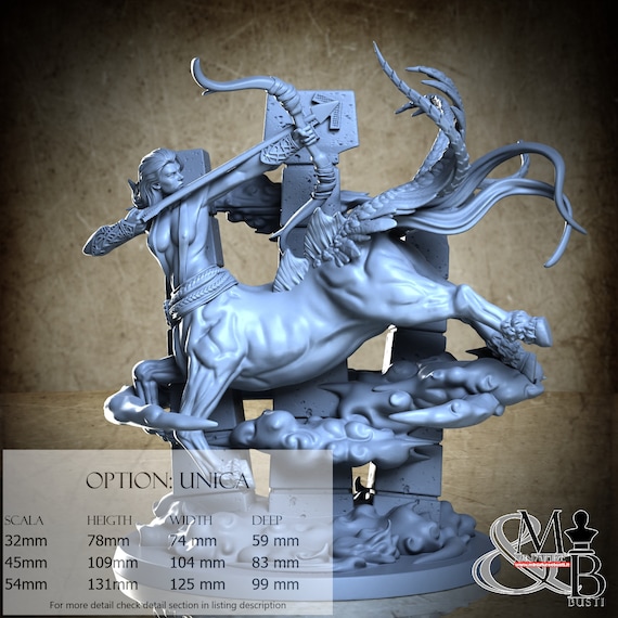 Sagittarius, Zodiac, by Clay Cyanide Miniature, miniature to assemble and color, resin