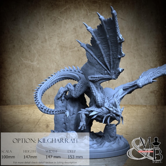 Kilgharrah, The Legend of King Arthur, by Clay Cyanide Miniatures, miniature to assemble and paint, resin