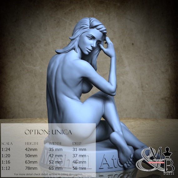 Nude Study, October 2022, by Nutshell Atelier, miniature to assemble and paint, resin