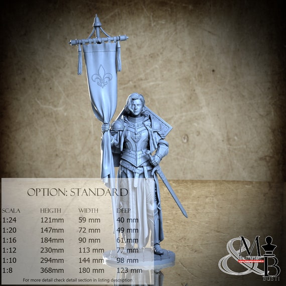 Joan Of Arc, Settembre 2023, Kuton, miniatura da assemblare e colorare, in resina