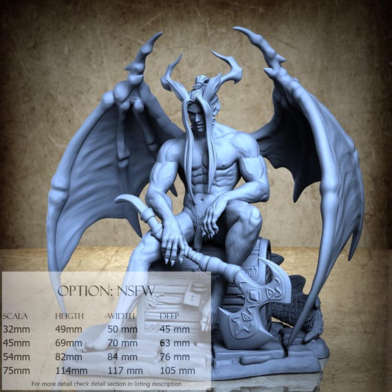 Amato - The lord of excess, Coven of Temptation (2 Stili), di Ronin Art Workshop, miniatura da assemblare e colorare, resina