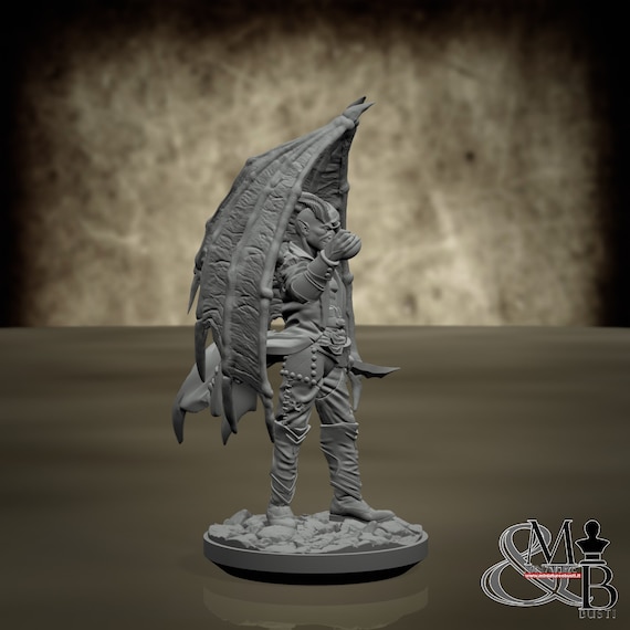 Cambion Mercenaries, resin miniature to assemble and color, role-playing games, DnD, RPG, GDR