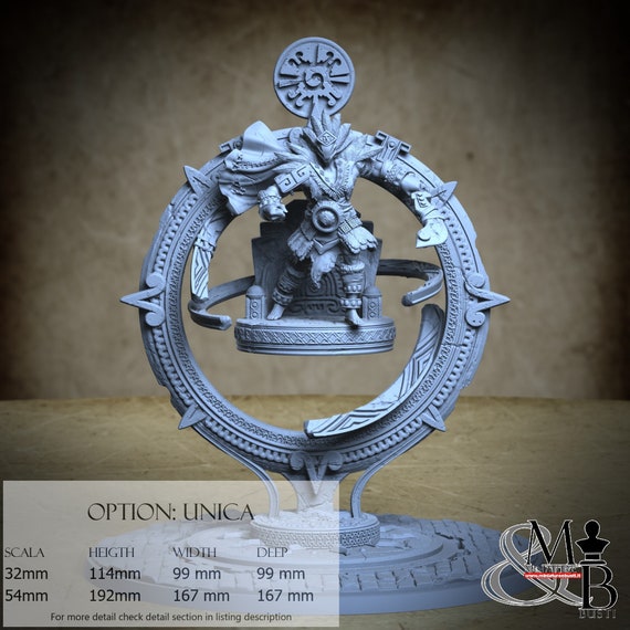 Ometeotl, Pantheon of Aztecs, by Clay Cyanide Miniatures, miniature to assemble and color, resin