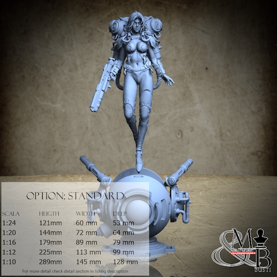 VALDA - Resin Statue - DnD, RPG, Wargame, and Display to Color - August 2022