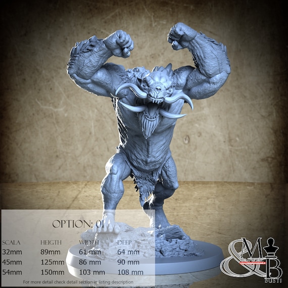 Cave Troll, Middle Earth Legends (3 Stili), di Clay Cyanide Miniature, miniatura da assemblare e colorare, resina