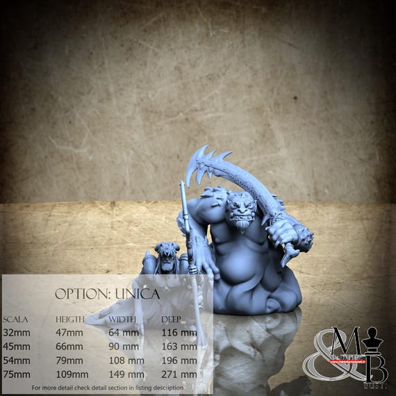 Wildheart and Bramblecrush, Arcane Beastmaster, by Great Grimoire, miniature to assemble and color, resin