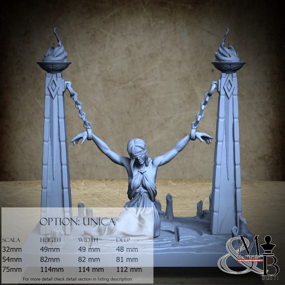 Sacrifice girl, Dawn of Heresy, by Great Grimoire, miniature to assemble and paint, resin