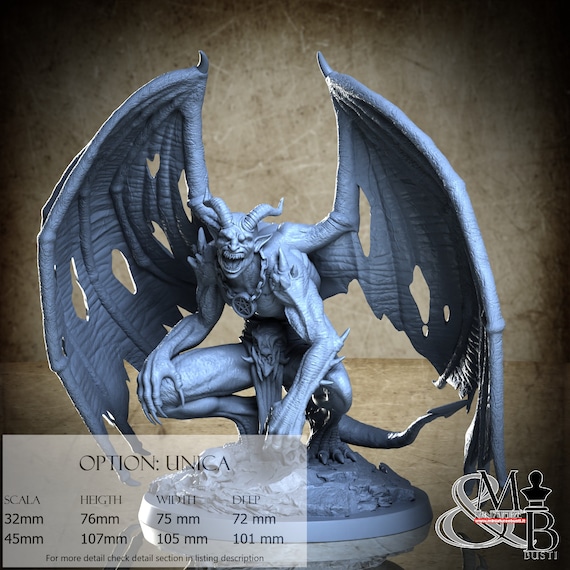 Belphegor, Princes of Hell, Clay Cyanide Miniature, miniature to assemble and color, in resin