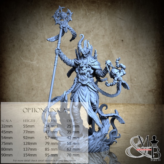 Rubeus Wrathcaller, Archvillain Society XXII, by Archvillain Games, miniature to assemble and paint, resin