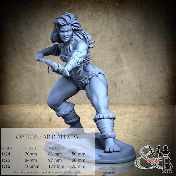 Arrah, Aprile 2024 (3 Stili), di Claydemon, miniatura da assemblare e colorare, resina