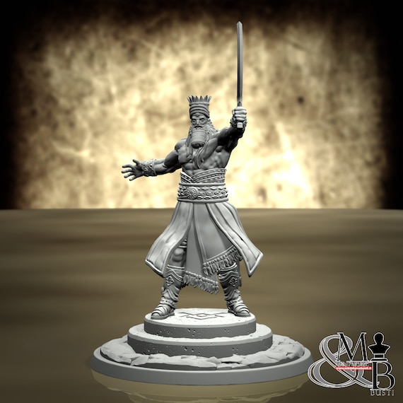 Gilgamesh, miniature to assemble and color, in resin