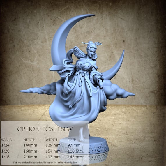 Heavenly Maiden - 3D-Printed Resin Miniature | July 2025 Collection