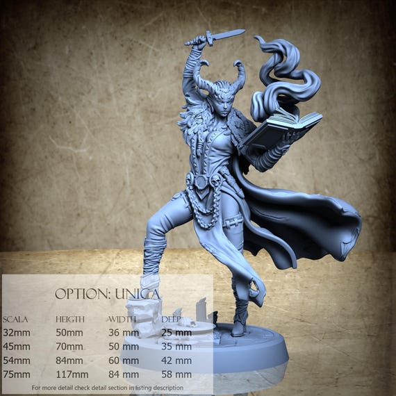 Relliander Strix - Beguiler - 3D-Printed Resin Miniature | Archvillain Society XXXVI Collection