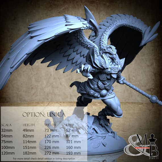 Horus, Ancient Egypt, by Clay Cyanide Miniature, miniature to assemble and color, resin