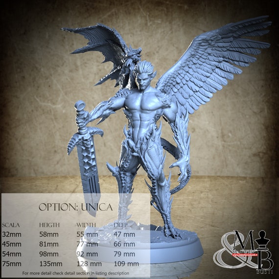 Haragan, Fallen Watchers, by Clay Cyanide Miniatures, miniature to assemble and paint, resin