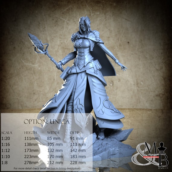 Jaina, Big Models, Clay Cyanide Miniature, miniature to assemble and color, in resin